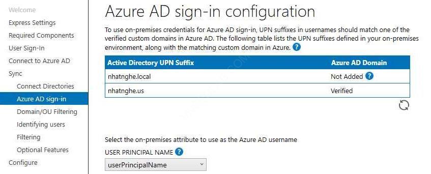 Download và cài Azure AD Connect